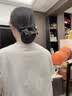 VOXCAE頭花女職業發網網兜銀行酒店空姐醫院護士發飾盤發蝴蝶結發夾飾品 職業網兜發夾【黑】細網 曬單實拍圖