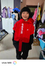 特步（XTEP）童裝連帽兒童外套戶(hù)外防風(fēng)秋冬寬松長(cháng)袖上衣 寶鉆紅 160 曬單實(shí)拍圖