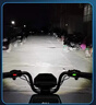南枳電動(dòng)車(chē)led強光燈摩托車(chē)改裝射燈12v-80v超亮前大燈總成車(chē)燈汽車(chē) 透鏡12燈黑色款+管夾+螺絲 曬單實(shí)拍圖