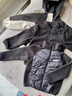 班納班納男童沖鋒衣三合一2025新款兒童保暖童裝秋冬款外套大童羽絨服上衣 H通方形魔術(shù)貼K黑+純色黑 160 曬單實(shí)拍圖