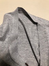 鄂爾多斯1980秋冬V領(lǐng)長(cháng)袖男開(kāi)衫 淺灰 170/92A/M 曬單實(shí)拍圖