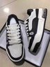 SUSTYLE國際奢侈品牌新款頭層牛皮板鞋男款厚底氣墊減震舒適透氣運動(dòng)鞋 白黑 39 曬單實(shí)拍圖