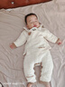 優(yōu)奇嬰兒衣服秋冬保暖寶寶高腰護肚夾棉打底衣分體內穿秋衣褲純棉套裝 曬單實(shí)拍圖