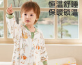 柯斯德尼（kidsneed）嬰兒睡袋秋冬純棉恒溫雙層寶寶睡袋嬰幼兒睡衣兒童防踢被分腿M碼 曬單實(shí)拍圖