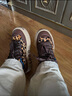莎萊茜（SALAXI）2025秋冬新品豹紋鞋斑馬鞋情侶運動(dòng)休閑低幫板鞋厚底增高男女同款 豹紋色 40 【男款】 曬單實(shí)拍圖