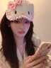 OSKV可愛(ài)少女HelloKitty睡眠眼罩高顏值睡覺(jué)專(zhuān)用日系卡通木耳邊遮光罩 【粉色KT貓眼罩】 均碼-居家純欲拍照凱蒂貓頭飾 曬單實(shí)拍圖
