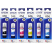 愛(ài)普生（EPSON）原裝056墨水L8058 L18058噴墨打印機墨水 彩色6色墨汁 墨盒 愛(ài)普森墨水補充裝 056【六色套裝】 曬單實(shí)拍圖