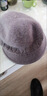 察今中老年人媽媽帽子女冬季保暖棉帽老人帽奶奶老太太加絨毛線(xiàn)帽圍巾 五瓣花單帽【酒紅色】 曬單實(shí)拍圖