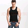 續點(diǎn)工字背心男夏季彈力修身休閑健身緊身運動(dòng)跨欄棉男士吊帶無(wú)袖坎肩 軍綠+黑色 XL 碼128-138斤左右修身版型 曬單實(shí)拍圖