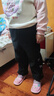 班尼路童裝女童褲子春季2026新款女孩刺繡蝴蝶結衛褲兒童運動(dòng)長(cháng)褲春秋款 黑 140 【推薦體重64-80斤】 曬單實(shí)拍圖