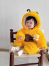 G.duck嬰兒衣服冬季超萌加厚連體衣男寶寶衣服冬裝加絨保暖爬服可愛(ài)哈衣 毛絨小蜜蜂連體衣 66cm 曬單實(shí)拍圖