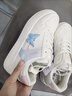 回力【廠(chǎng)牌】軟妹板鞋小白鞋女小眾學(xué)生百搭厚底蝴蝶休閑鞋潮 白粉 36 曬單實(shí)拍圖