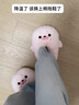 QUEEN TRIP海豹拖鞋冬外穿保暖毛毛鞋可愛(ài)高顏值玩偶鞋女包跟家居室內棉拖鞋 灰色海豹拖鞋【包跟款】 36 -40 曬單實(shí)拍圖