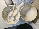 萬(wàn)家全可愛(ài)陶瓷碗家用碗2025新款一人食餐具盤(pán)子泡面碗套裝飯碗湯碗盤(pán)子 春意朦朧碗四件套（飯碗+長(cháng)柄碗+勺+筷子） 曬單實(shí)拍圖