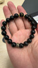 普陀山天然黑曜石手串925銀轉運珠本命佛護身禮物 10mm【馬大勢至】 曬單實(shí)拍圖