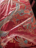 富安娜 龍鳳刺繡婚慶八件套百子提花婚慶床品中式婚禮大紅套件 1.8m床 曬單實(shí)拍圖