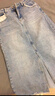 百圖betu女裝夏季新款半身裙淺色高腰A型開(kāi)叉牛仔半身裙女2404T70 淺蘭 M 曬單實(shí)拍圖