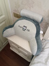冰絲床頭靠墊軟包護腰靠枕大靠背沙發(fā)抱枕可拆靠枕頭床上看書(shū)夏季 哈士奇（涼感絲材質(zhì)） 70cm*50cm 含枕芯 大號可拆洗 曬單實(shí)拍圖