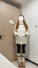 森馬（Semir）羽絨服女冬中長(cháng)款90絨三防顯瘦龜背廓形2025保暖外套109725113003 曬單實(shí)拍圖