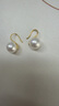 999純銀高跟鞋珍珠耳環(huán)女輕奢高級感養耳洞耳釘施家水晶百搭耳飾 10MM澳白珍珠【金色耳鉤】一對 曬單實(shí)拍圖