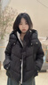 哈魯迪黑色羽絨棉服女2025冬季新款寬松短款棉衣小個(gè)子加厚棉襖連帽外套 黑色 M （85-100斤） 曬單實(shí)拍圖