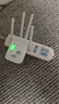 京川旭WIFI信號放大器無(wú)線(xiàn)轉有線(xiàn)信號增強手機全屋網(wǎng)絡(luò )增強接收穿墻王ap5G通用路由放大器三合一加強版 300M4天線(xiàn) 【無(wú)線(xiàn)中繼 有線(xiàn)AP】 曬單實(shí)拍圖