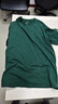 GENIOLAMODEt恤男士純棉夏季休閑簡(jiǎn)約寬松純色百搭短袖男生上衣服 綠色 XL  曬單實(shí)拍圖
