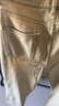 馬克華菲牛仔褲男士秋冬季美式高街百搭復古直筒闊腿長(cháng)褲 泥黃色加絨  2XL 曬單實(shí)拍圖