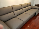 顧家家居（KUKA）京東家具極簡(jiǎn)風(fēng)零靠墻頭層牛皮電動(dòng)功能沙發(fā)【杏仁咖】4人位2電動(dòng) 曬單實(shí)拍圖
