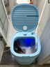 揚子迷你洗衣機小型半全自動(dòng)內衣內褲洗衣機洗脫一體家用母嬰洗襪子神器兒童單身學(xué)生宿舍出租房 【6.5KG藍色升級款】強勁洗滌+仿生手洗 曬單實(shí)拍圖