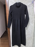苒琦媽咪孕婦秋裝2026新款套裝時(shí)尚外出長(cháng)袖開(kāi)衫裙寬松遮肚孕婦裙子兩件套 黑色連衣裙（單件） XL 曬單實(shí)拍圖