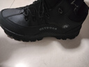 西域駱駝抗寒零下40度棉鞋男春季加絨加厚保暖戶(hù)外登山鞋東北雪地靴男大碼 黑色加絨 45 曬單實(shí)拍圖