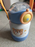 哈爾斯思諾兒童保溫杯嬰幼兒寶寶水杯學(xué)飲家用吸管杯外出水壺幼兒園 藍色480ml 曬單實(shí)拍圖
