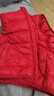 迪士尼寶寶（Disney Baby）兒童羽絨馬甲男女童輕薄羽絨服中大童裝新年衣服拜年服 紅色 120 曬單實(shí)拍圖