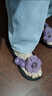 雷姆汀夏季女士花朵時(shí)尚人字拖度假海邊沙灘鞋網(wǎng)紅防滑厚底高跟涼拖鞋潮 紫色 新款紫色人字拖高跟6cm 35 曬單實(shí)拍圖