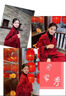 ONEDEW國際品牌西西里紅色雙面羊絨呢子大衣女秋冬復古中長(cháng)款羊毛呢外套 紅色 【禮盒包裝】 S （建議118-129斤以?xún)龋?曬單實(shí)拍圖
