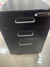 洛克菲勒活動(dòng)柜辦公室桌下柜抽屜柜移動(dòng)矮柜帶鎖鋼制文件柜小柜子 黑砂紋*三抽活動(dòng)柜*密碼鎖 0.8mm 曬單實(shí)拍圖