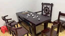 老船木茶桌椅組合家用全實(shí)木茶幾辦公室泡茶庭院功夫茶臺家具整套 1.6米茶桌+4靠背椅1船舵椅 曬單實(shí)拍圖