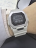 卡西歐（CASIO）G-SHOCK 沖浪而生 多功能小方塊 藍牙計步手表 【女神節禮物】 GBX-100-8PR 【沙灘白】 曬單實(shí)拍圖