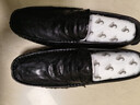 公羊男鞋春季新款潮流休閑皮鞋男商務(wù)英倫舒適軟底懶人一腳蹬豆豆鞋男 黑色 40 曬單實(shí)拍圖