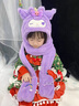星密途庫洛米帽子圍巾手套三件一體秋冬保暖圍脖6-12歲女童學(xué)生生日禮物 紫色庫洛米三合一體帽【正版授權兒童款】 【三麗鷗正版授權】3-6-10-12歲女孩新年生日禮物 曬單實(shí)拍圖