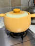 景德鎮非遺砂鍋家用耐高溫干燒不裂燃氣灶燉湯煲仔飯湯鍋沙鍋石鍋 【漸變陶瓷煲】黃色 4.5L 4500ml 曬單實(shí)拍圖