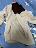 歌米拉（Gemila）半高領(lǐng)毛衣女拼色秋冬季2025新款洋氣內搭加厚針織打底衫女裝上衣 米色 L 【110斤-120斤】 曬單實(shí)拍圖