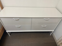 宜家（IKEA）MUSKEN穆斯肯斗柜儲物柜四斗抽屜柜歐式臥室收納柜輕奢 白色4屜柜 曬單實(shí)拍圖