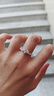 XUPING旭平首飾合金合成鋯石戒指 早春 少女心事氣質(zhì)時(shí)尚 X001157658 心戒指（不可調節 6# 曬單實(shí)拍圖