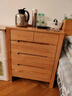 念念實(shí)木家具五斗柜橡木儲物柜客廳矮柜多功能臥室抽屜柜 原木色 63*40*75cm(長(cháng)*寬*高) 曬單實(shí)拍圖