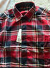 優(yōu)衣庫男女裝法蘭絨格子襯衫長(cháng)袖襯衣薄外套25秋冬480771 481227 481227/17棗紅色 XL 曬單實(shí)拍圖
