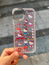 小莓介閃鉆邊框滿(mǎn)屏kt貓五角星星適用iPhone16promax手機殼蘋(píng)果15pro可愛(ài)小眾14輕奢13少女12p全包保護套 邊鉆滿(mǎn)屏凱蒂貓頭像（單殼） iPhone 13 曬單實(shí)拍圖