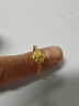 賽菲爾黃金戒指女足金999.9絲絨玫瑰花女戒送老婆 約2.85克 活口 曬單實(shí)拍圖
