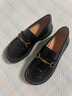 森達樂(lè )福鞋女商場(chǎng)同款馬銜扣學(xué)院風(fēng)單鞋XLV01AA5 黑色 37 曬單實(shí)拍圖